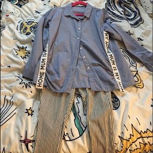 ZARA outfit Girls 10/12 Worn and washed once